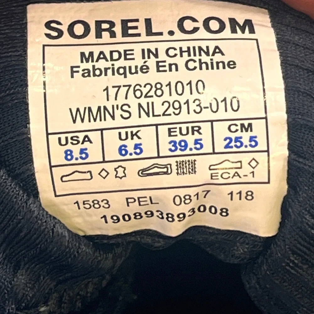 SOREL Kinetic Speed Trainers Womens 8.5 Black‎ Fashion Athletic Shoes Sneakers